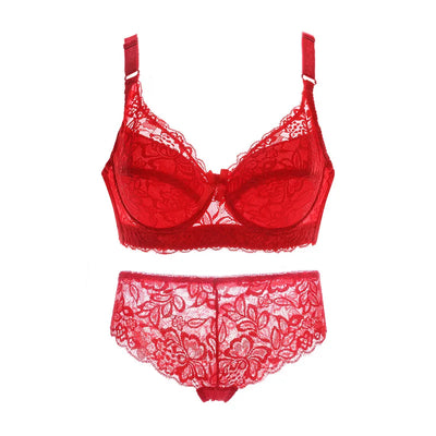 Plus Size Women's Bralette Set Lace Lingerie | Glam Bra USA