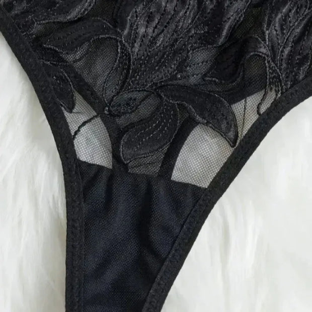 Floral Valentine Set Sexy Lace Brief Panty | Glam Bra USA