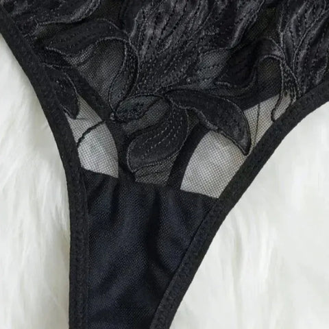 Floral Valentine Set Sexy Lace Brief Panty | Glam Bra USA