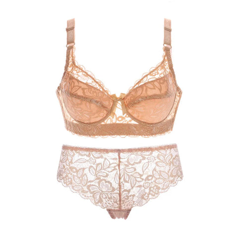 Plus Size Women's Bralette Set