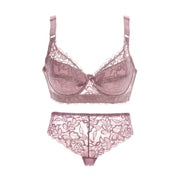 Plus Size Women's Bralette Set