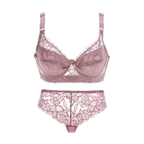 Plus Size Women's Bralette Set