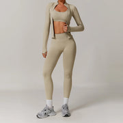 Yoga Set 2/3PCS Seamless Workout Outfit | Glam Bra USA