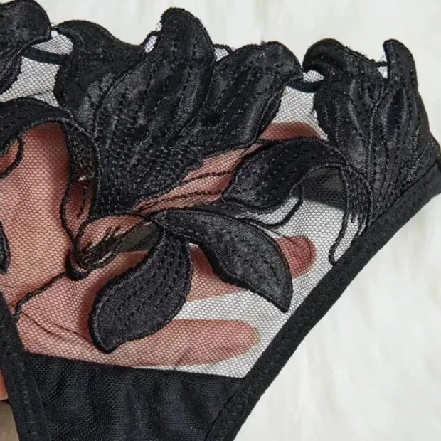 Floral Valentine Set Sexy Lace Brief Panty | Glam Bra USA