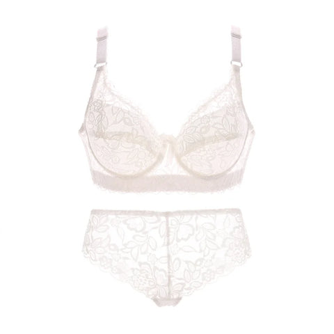 Plus Size Women's Bralette Set
