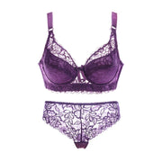 Plus Size Women's Bralette Set
