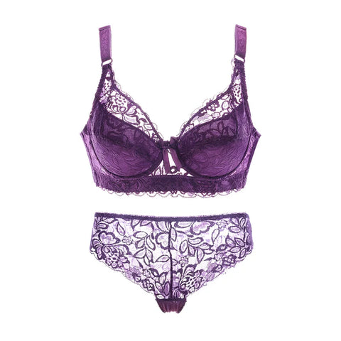 Plus Size Women's Bralette Set