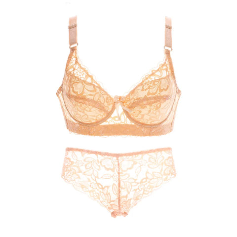 Plus Size Women's Bralette Set