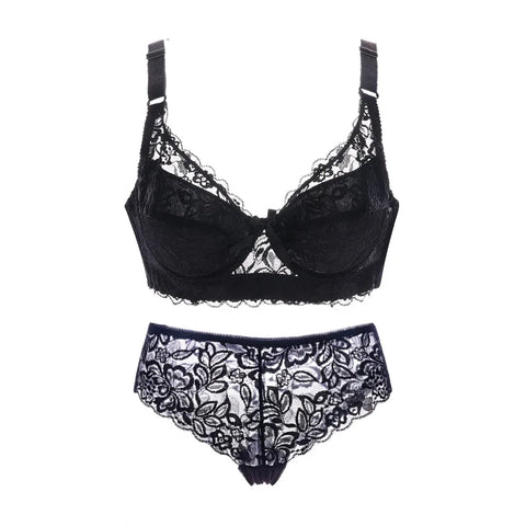 Plus Size Women's Bralette Set