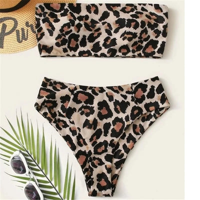 Leopard Print Bikini Suit Summer Beachwear | Glam Bra USA