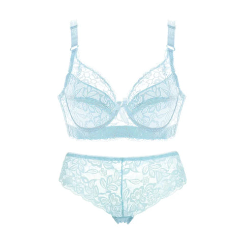 Plus Size Women's Bralette Set