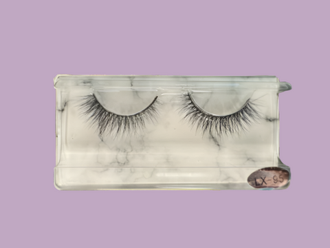 3D Natural Reusable Mink Lashes LX95 Soft Curl Look | Glam Bra USA